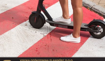 Nesreča z električnim skirojem