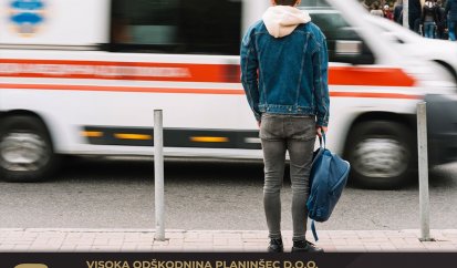 Nesreča z vozilom na nujni vožnji