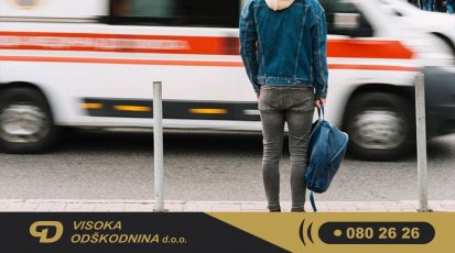 Nesreča z vozilom na nujni vožnji