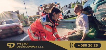 Odškodnina za poškodbo pri prometni nesreči 