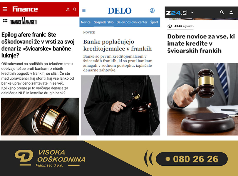 Banke vračajo denar