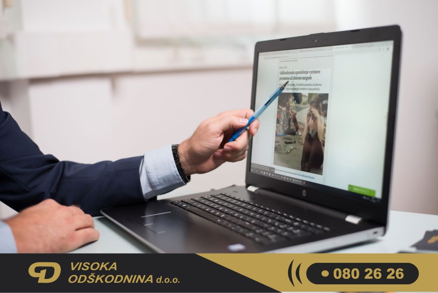 visoka denarna poravnava ob prometni nezgodi